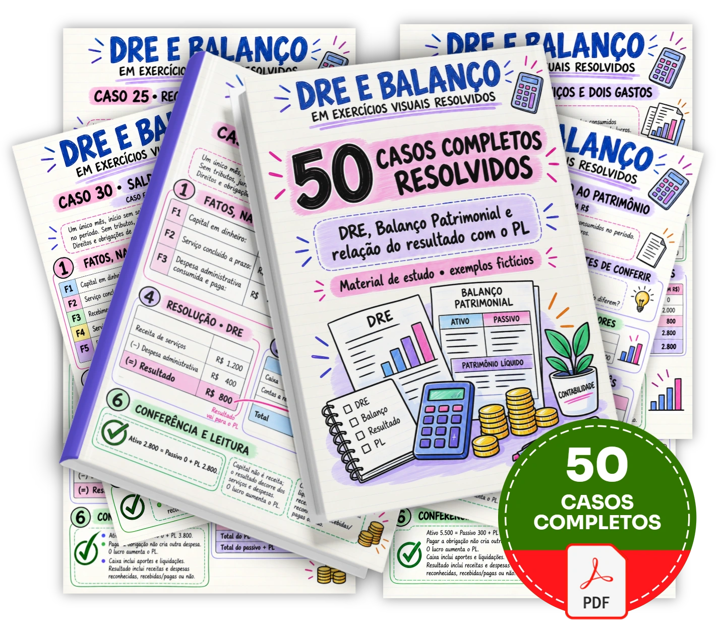 DRE e Balanço em Exercícios Visuais Resolvidos